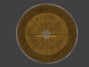 spiked shield Modèle 3D