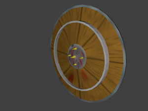 spiked shield Modèle 3D