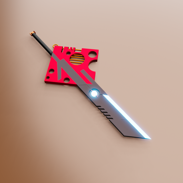 sward locket 3D प्रिंट मॉडल .c4d .max .obj .3ds .fbx .stl .blend 