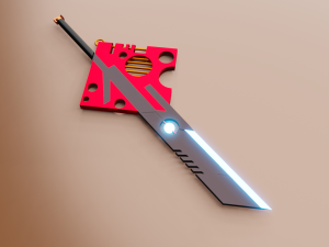 sward locket 3D Print Model
