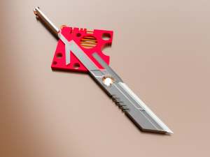 sward locket 3D प्रिंट मॉडल