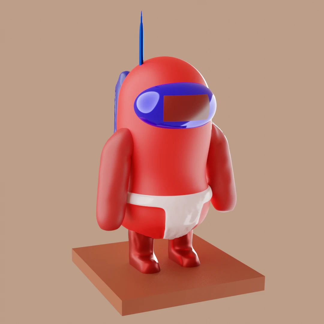 amoung us 3D Print Model .c4d .max .obj .3ds .fbx .stl .blend 