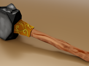 hammer low-poly 3Dモデル