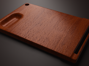 wooden chopping board with pbr 3D मॉडल