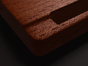 wooden chopping board with pbr Model 3D