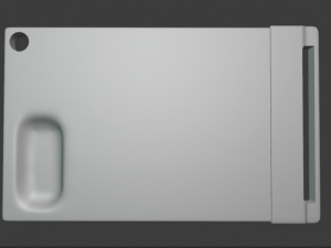 wooden chopping board with pbr Model 3D