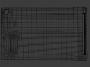 wooden chopping board with pbr Model 3D