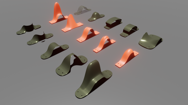 Big pack 15 Joints industrial design parts Low-poly 3Dモデル .c4d .max .obj .3ds .fbx .stl .blend 