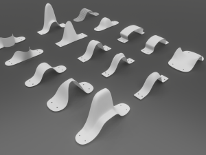 Big pack 15 Joints industrial design parts Low-poly 3Dモデル