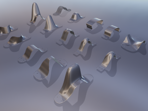 Big pack 15 Joints industrial design parts Low-poly 3Dモデル