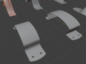 Big pack 15 Joints industrial design parts Low-poly 3Dモデル