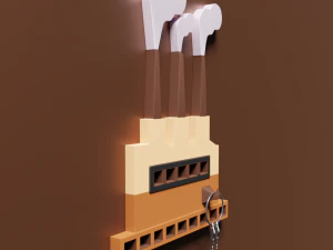 FACTORY KEY HOLDER 3D Print Model