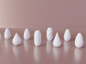 VASE COLLECTION 1 &Agrave; 10 VASES Modèles 3D en vedette