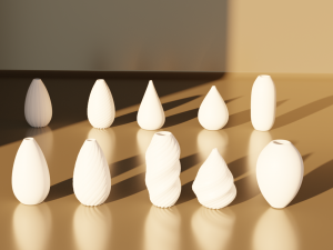 VASE COLLECTION 1 TO 10 VASE Modelo de impresión 3D
