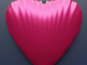 HEART SHELL PENDANT 3D Print Model