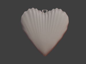 HEART SHELL PENDANT 3D Baskı Modeli