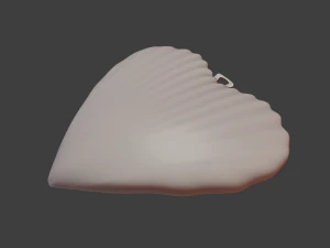 HEART SHELL PENDANT 3D Print Model