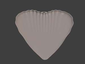HEART SHELL PENDANT 3D Baskı Modeli