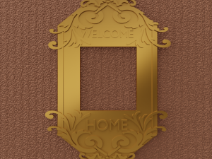 DOOR BELL FRAME 3D Print Model