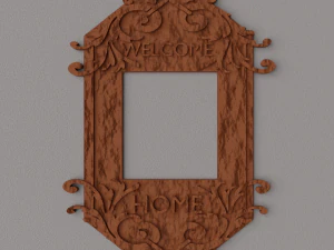 DOOR BELL FRAME 3D Print Model