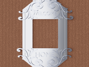 DOOR BELL FRAME 3D Print Model