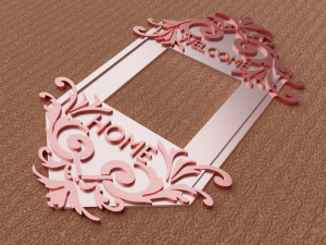 DOOR BELL FRAME 3D Print Model
