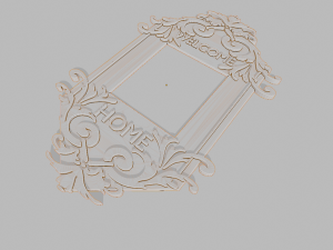 DOOR BELL FRAME 3D Print Model