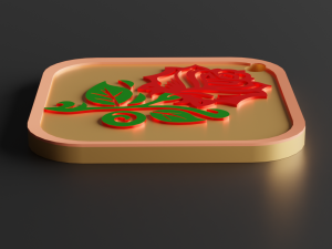 ROSE KEYCHAIN 3D-Druckmodell