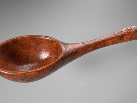 Wooden ladle Modello 3D