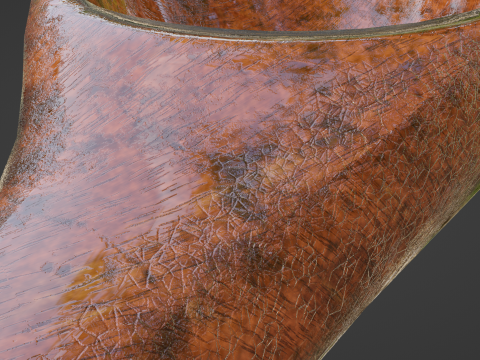 Wooden ladle Modello 3D