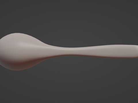 Wooden ladle Modello 3D
