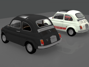 fiat 500 1970-76 3D-Modell