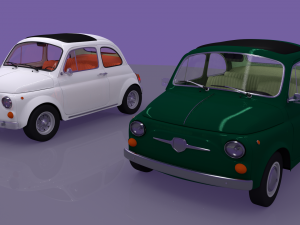 fiat 500 1970-76 3D 모델