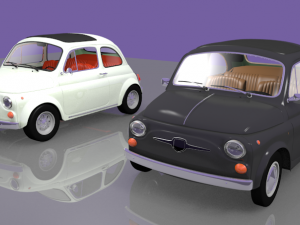 fiat 500 1970-76 3D 모델