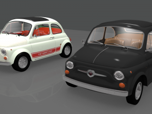 fiat 500 1970-76 3D 모델