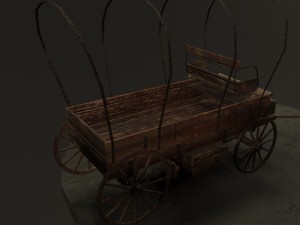 old wagon 3D Model