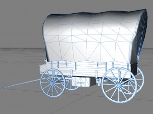 old wagon 3D Model