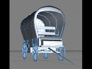 old wagon 3D Model