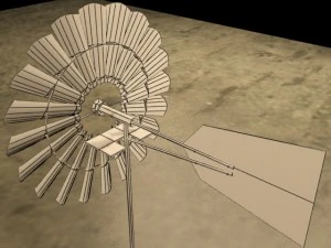 풍차 3D 모델