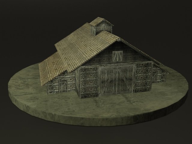 farm barn 3D Модель .c4d .max .obj .3ds .fbx .stl .blend 