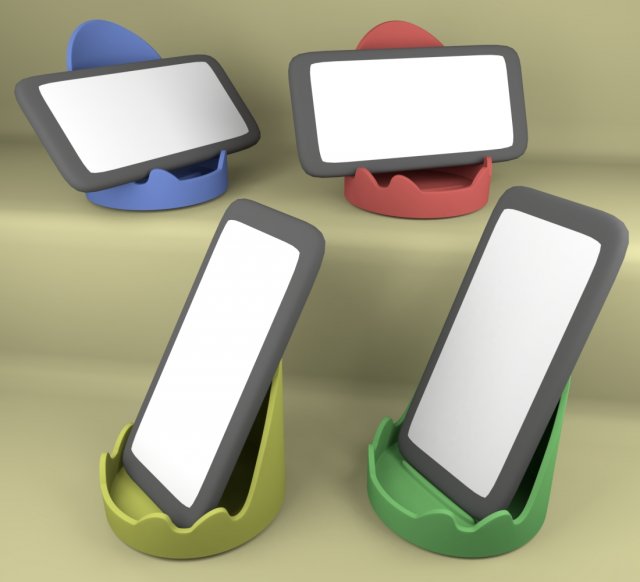 smartphone stand 3D Принт Модель .c4d .max .obj .3ds .fbx .stl .blend 
