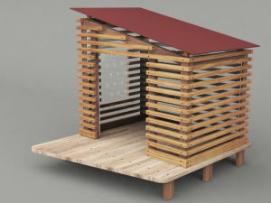 dog house project - house 01 Model 3D