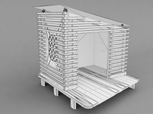 dog house project - house 01 Model 3D
