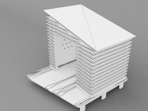 dog house project - house 01 Model 3D