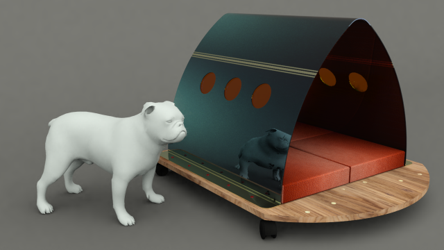 dog house project - house 02 3D Model .c4d .max .obj .3ds .fbx .stl .blend 