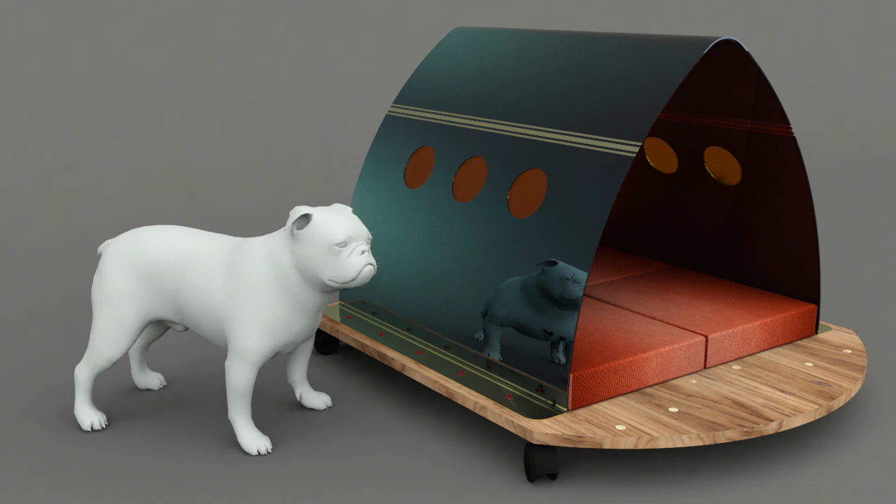 dog house project - house 02 3D Model .c4d .max .obj .3ds .fbx .stl .blend