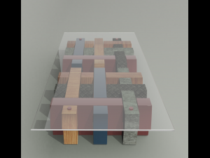 map coffee table Modelo 3D