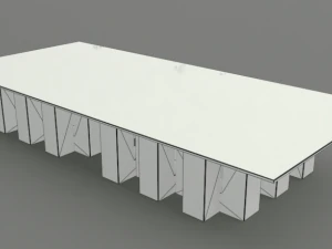 map coffee table 3D Model