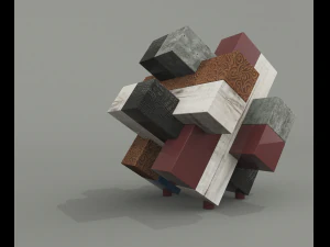 objeto de decoração de mapa Modelo 3D