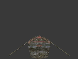 barca a remi Modello 3D